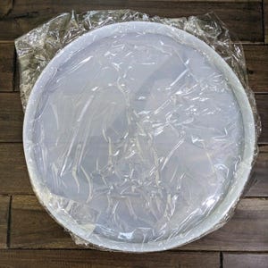 19" Stor Rund Bordsbricka Silikonform Epoxiharts Gör-det-själv Hantverk Ny