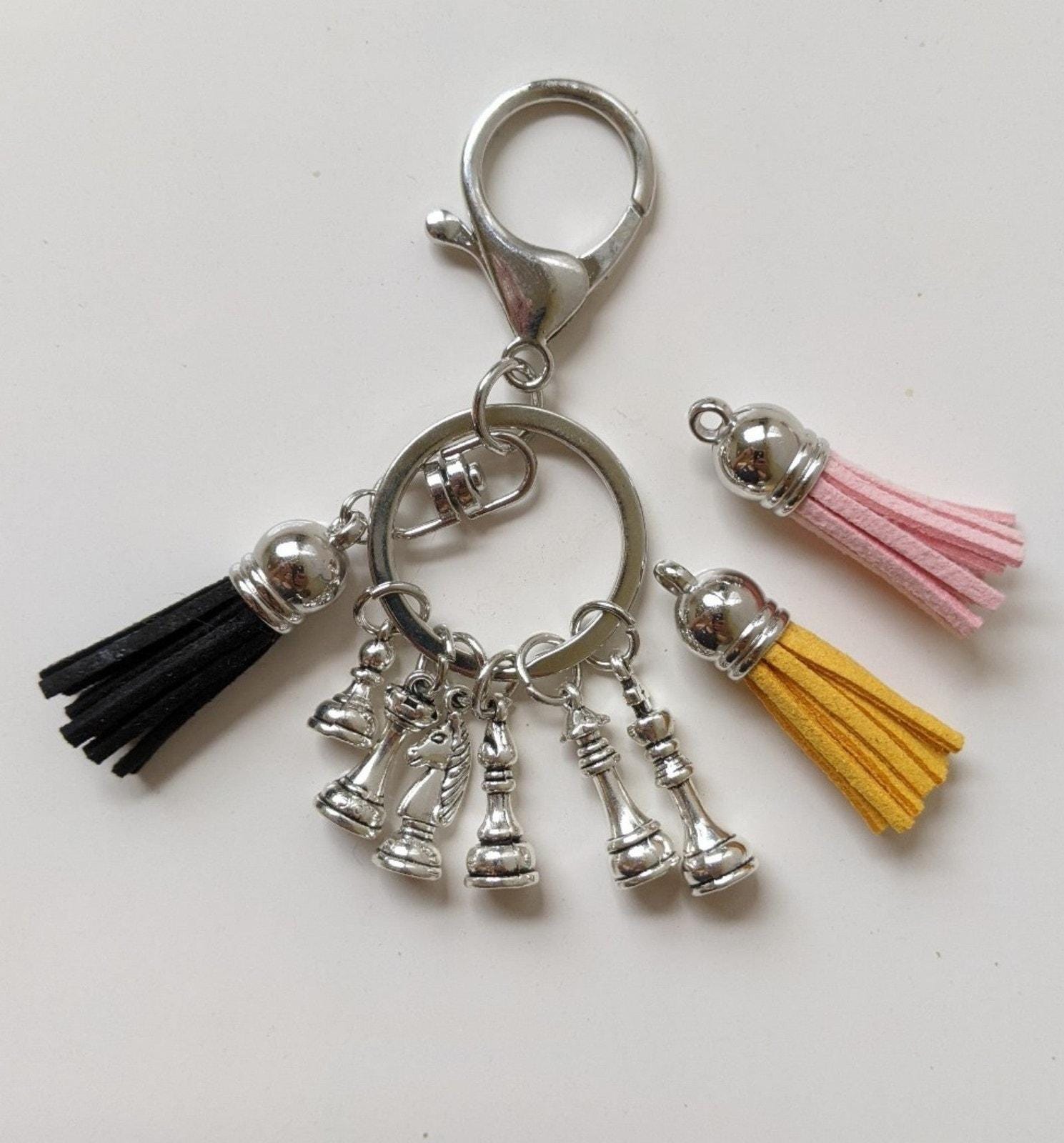 Chess Keychain Keyring Key Chain Ring Tassel New Birthday Gift Idea - Etsy