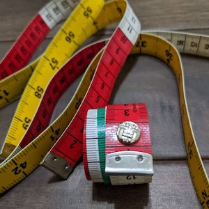 W/ BUTTON - Colorful Flexible Tape Measure measuring sew sewing tool diy craft