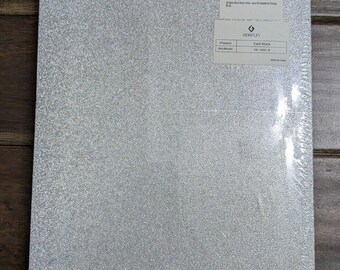 100 st silverglitterkartong, A4 dubbelsidig silverkartong