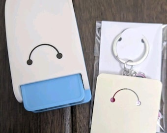 Punch Tools Make Your Own Cards Keychain Keyring Key Chain Ring DIY Display Card
