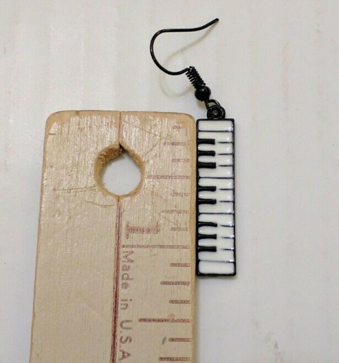 New Dangle Earrings Piano Keys Keyboard Music Art Gift - Etsy