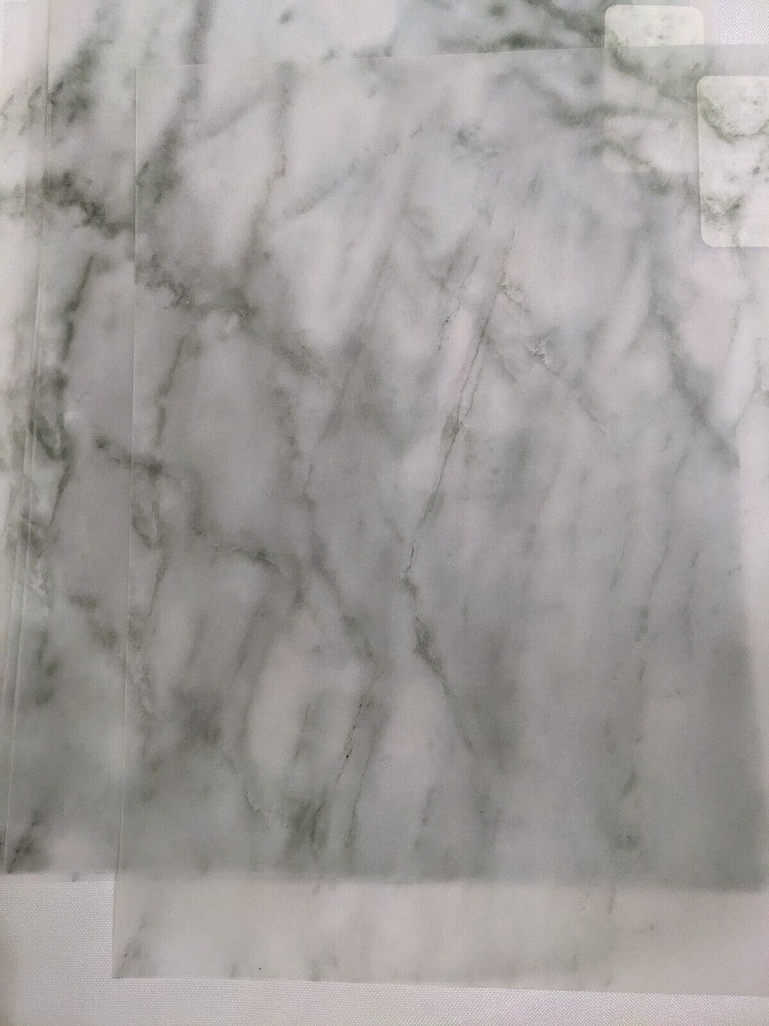10 Sheets Vellum Paper Translucent Faded Green Marble by Studio 8.5x11 ...