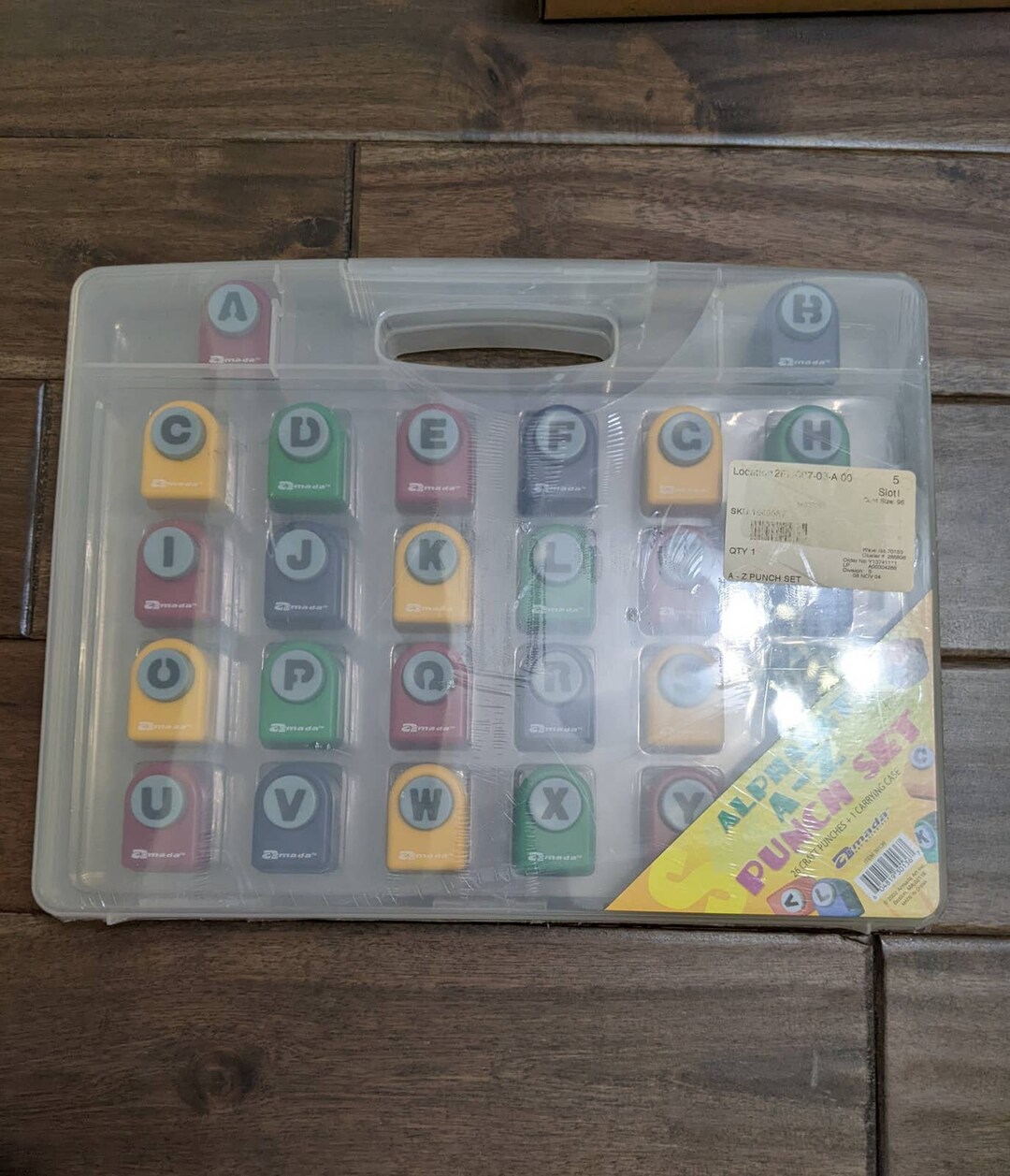 Alphabet Paper Punch Complete Set, A to Z in Carrier Case, Vintage