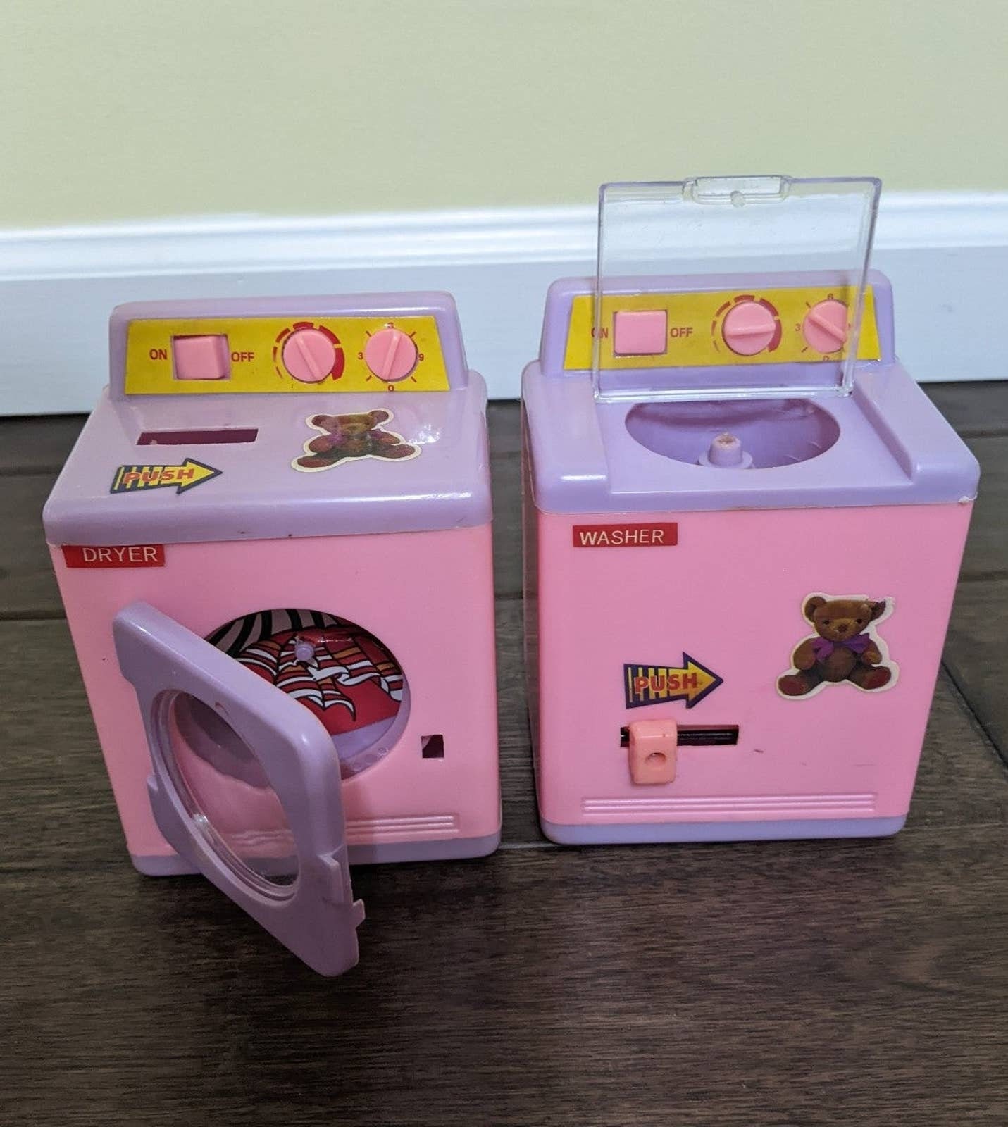 Vintage 90's Barbie Styled Washing Machine Dryer Playhouse Accessory Doll 