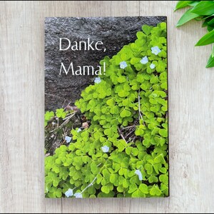 Grußkarte "Wald-Sauerklee" - Danke, Mama!