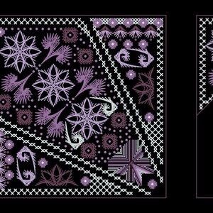 Scissors Cross Stitch Case pattern pdf - Ornament Embroidery Scissors Case Cross Stitch Pincushion Cross Stitch Biscornu Needlepoint chart