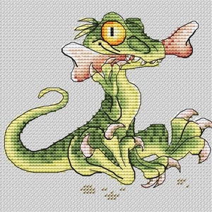 Velociraptor Cross stitch dinosaur pattern pdf Funny Dino cross stitch Raptor Dinosaur embroidery smart cross stitch baby dinosaur blackwork