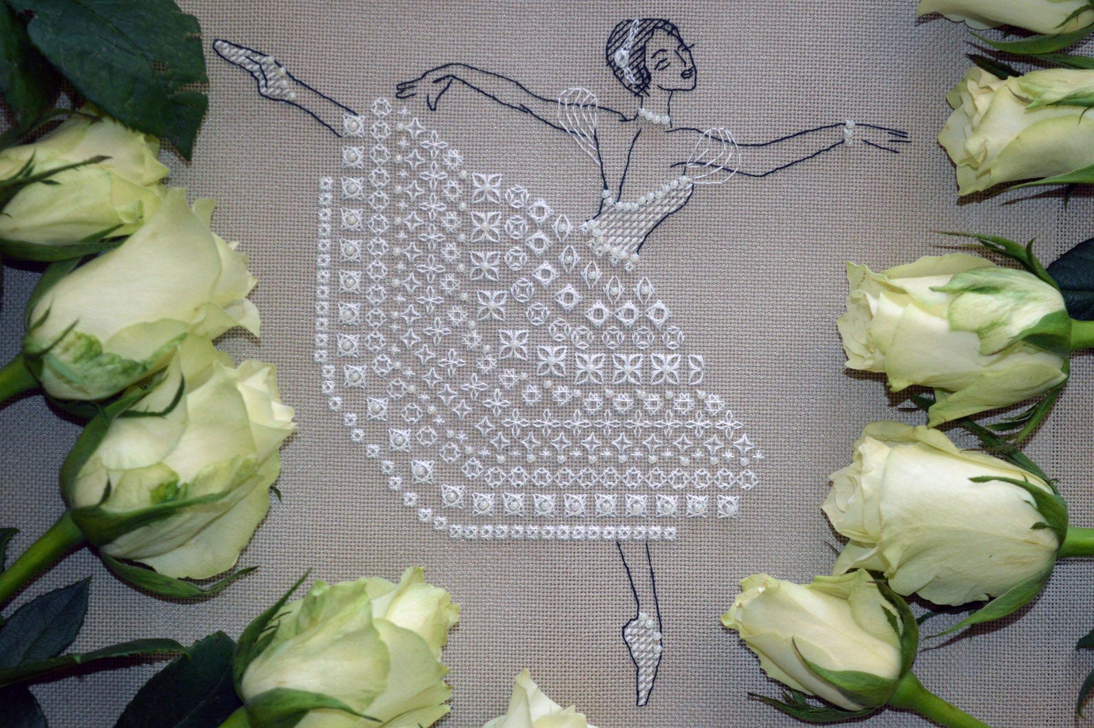 Ballet Сross Stitch Dancer Pattern Pdf - Ballerina Cross Stitch Ballet ...