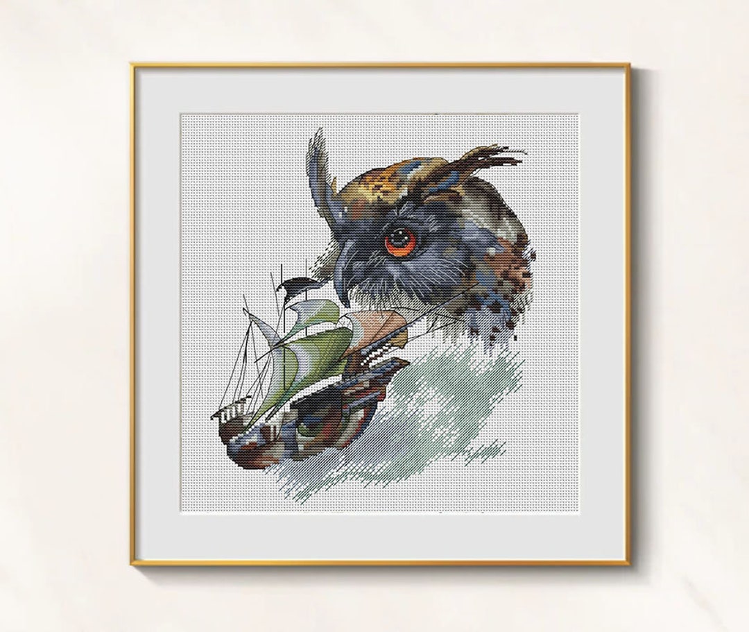 Pirate Cross Stitch Owl Pattern Pdf Romantic Cross Stitch Pirate Ship