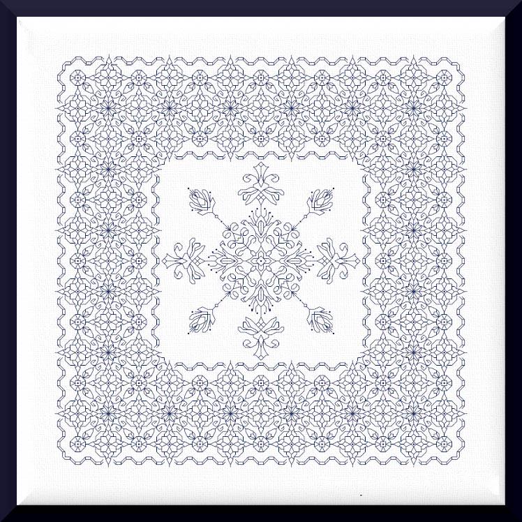 Hardanger Snowflake Pattern Snowflake Cross Stitch Blackwork Pattern Pdf - Victorian Ornament ...