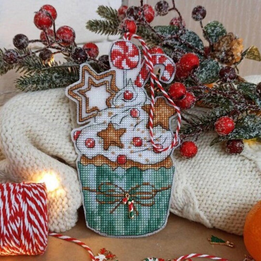 Christmas Stocking Cross Stitch Pattern Pdf Winter Sock for Girl