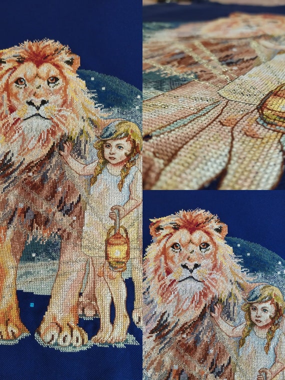 Aslan Lion Cross Stitch Narnia Pattern Pdf Fairy Tale - Etsy