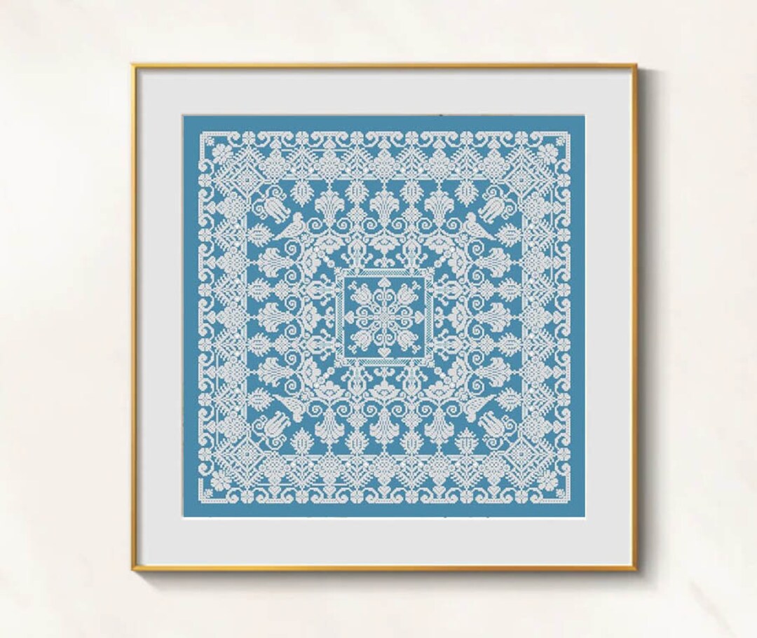 White Lace Cross Stitch Hardanger Pattern Pdf Victorian Cross Stitch