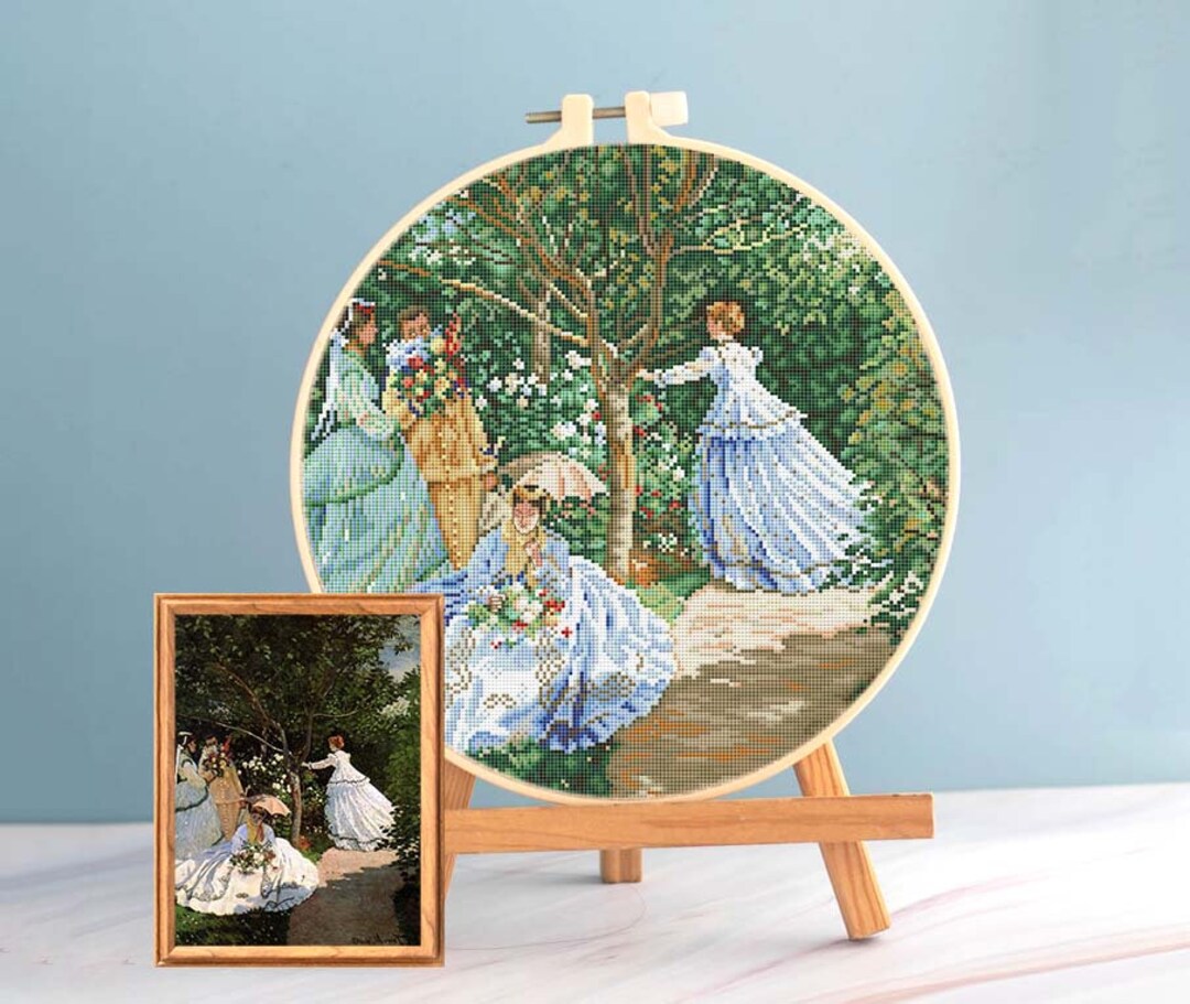 Cross Stitch Women Pattern Pdf Garden Cross Stitch