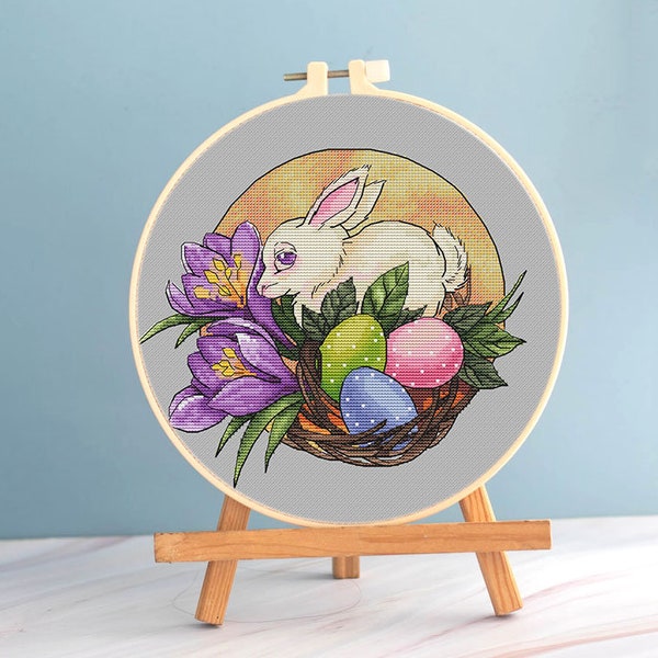Ostara Holiday Cross Stitch Easter Pattern pdf - Spring Fantasy Embroidery Celtic Equinox Cross stitch pagan needlepoint Wiccan spring chart