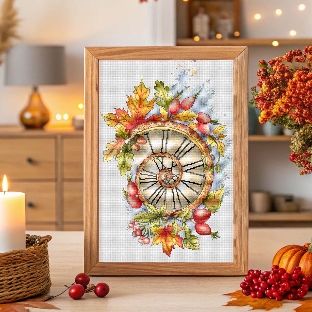 Autumn Fantasy Cross Stitch Life Time Pdf Pattern - Spiral Life Circle ...