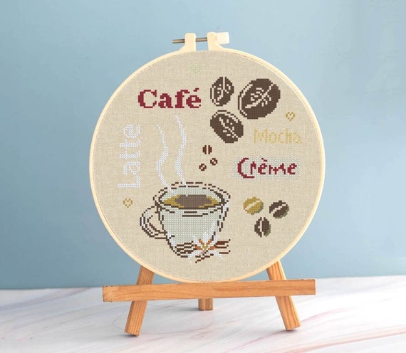 Latte Cross Hoops Latte Cross Hoops