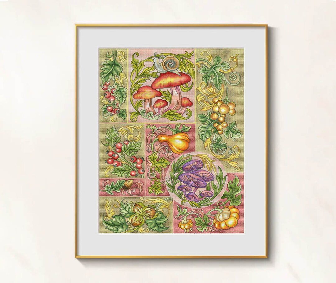 Forest Sampler Cross Stitch Woodland Pattern Pdf - Victorian Nature ...