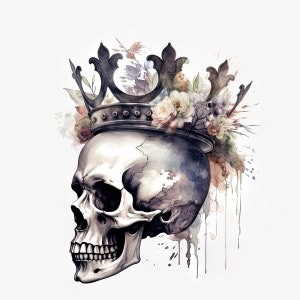 Royalty Inspired Skull Art for Home Office Decor | Antique Finish | Luxury Room Decor | Exclusive Gift for Art Collectors