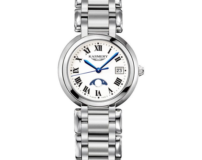 Moon Phase Watch Vintage Watch Women Silver Watch Gift for Girls Graduation Gift for Women