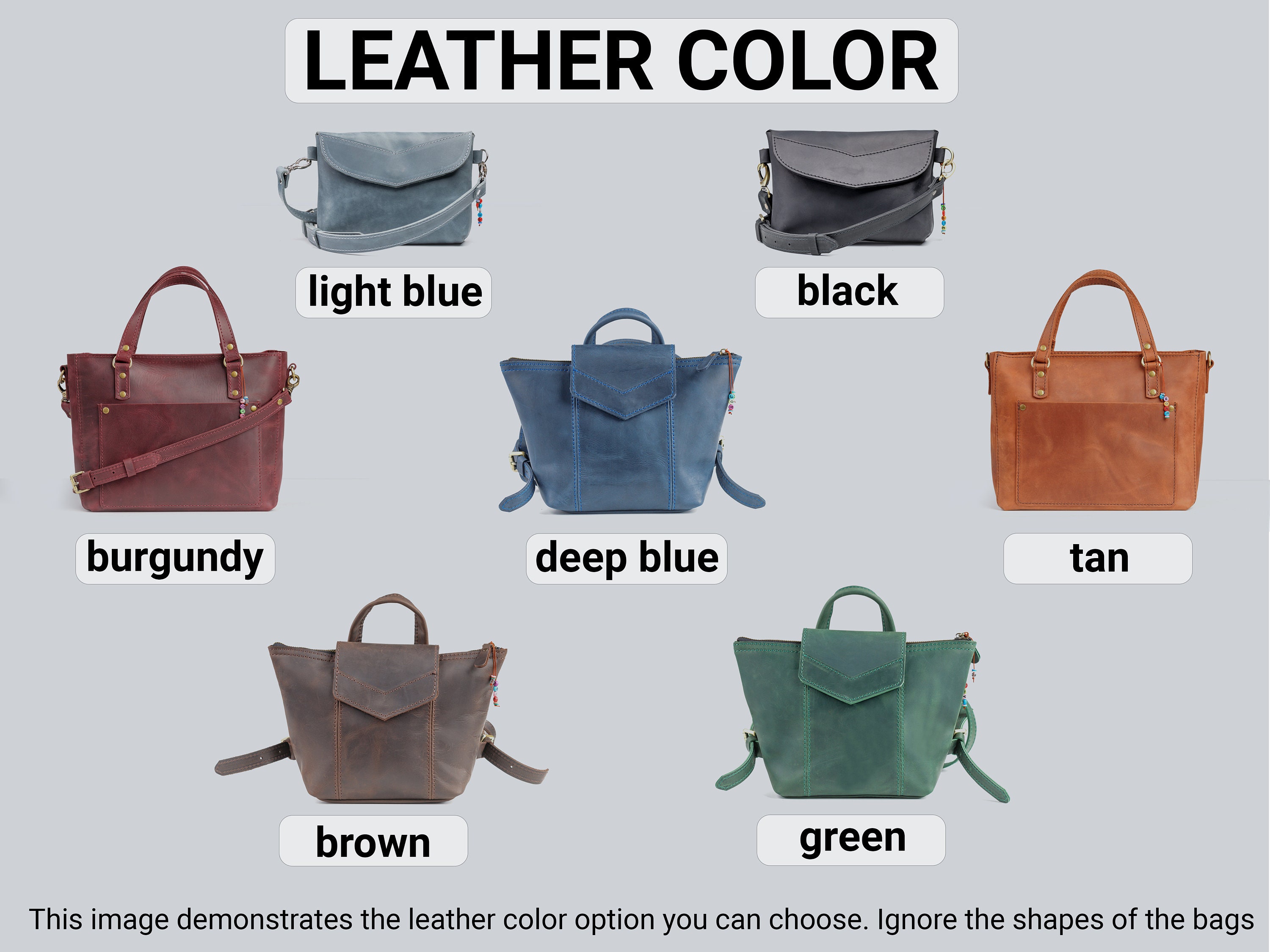 Leather Tote Bag Leather Anniversary Gift for Women Zipper Outside Pocket  Totes Leather Purse Christmas Gifts for Her 