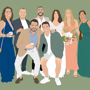 Custom Illustration, Personalised Portrait, Custom Portrait, Personalised Photo, Photo Illustration, Boyfriend Gift, Girlfriend Gift