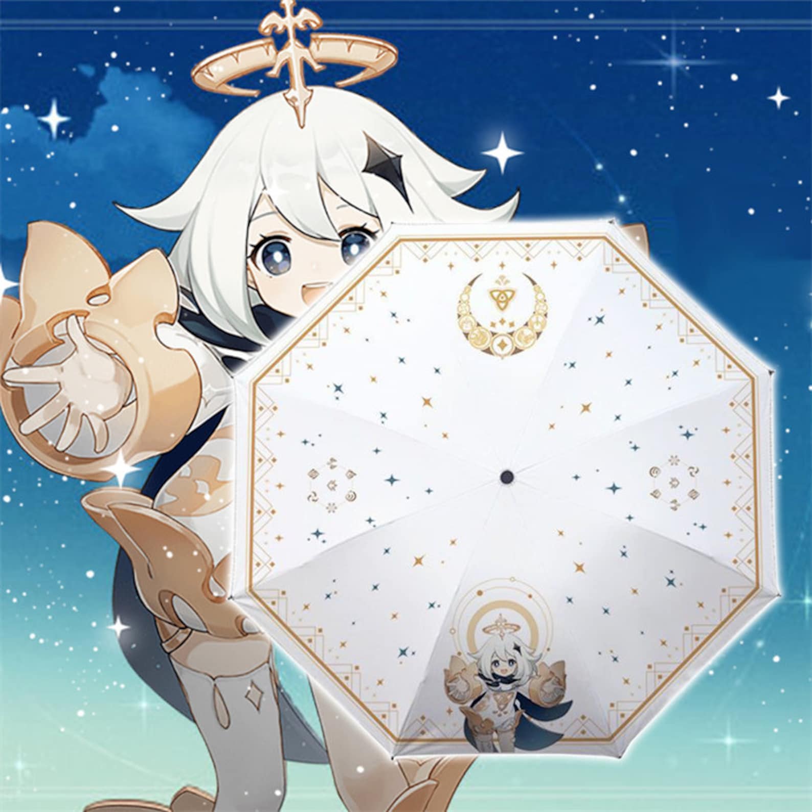 Genshin Impact Trifolded Umbrella Genshin Umbrella of Etsy