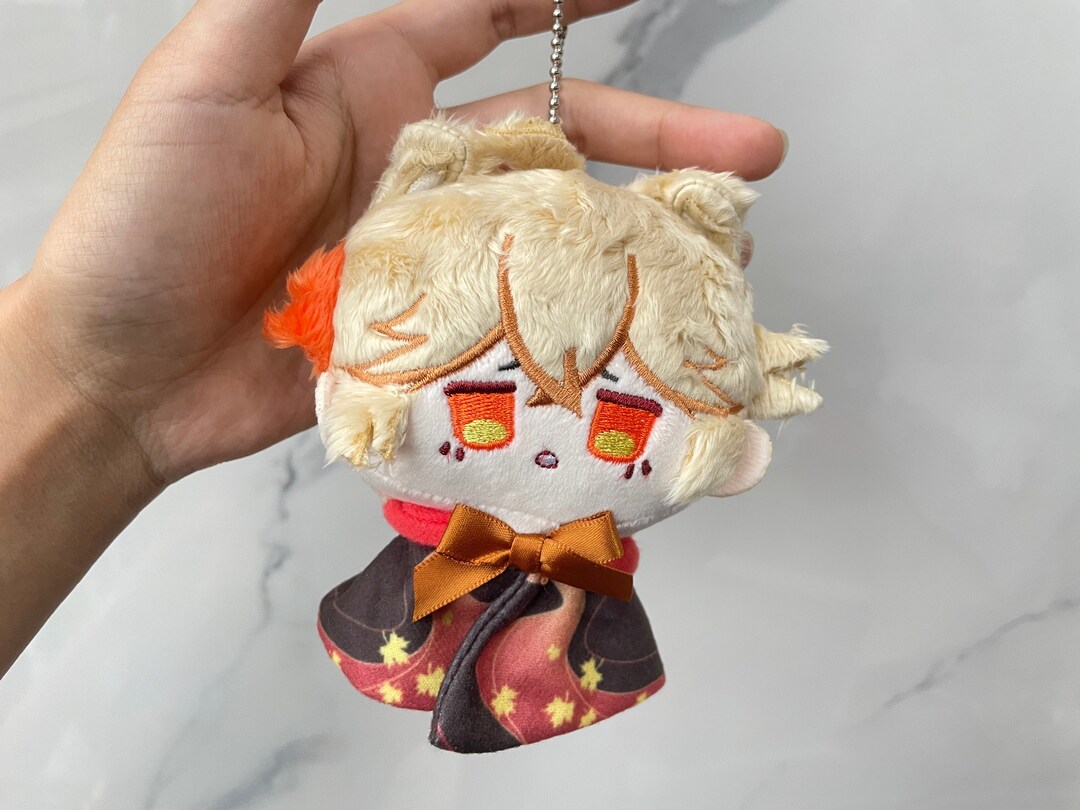 Genshin Impact Kazuha Emoji Embroidered Plushie Kazuha Smol Etsy