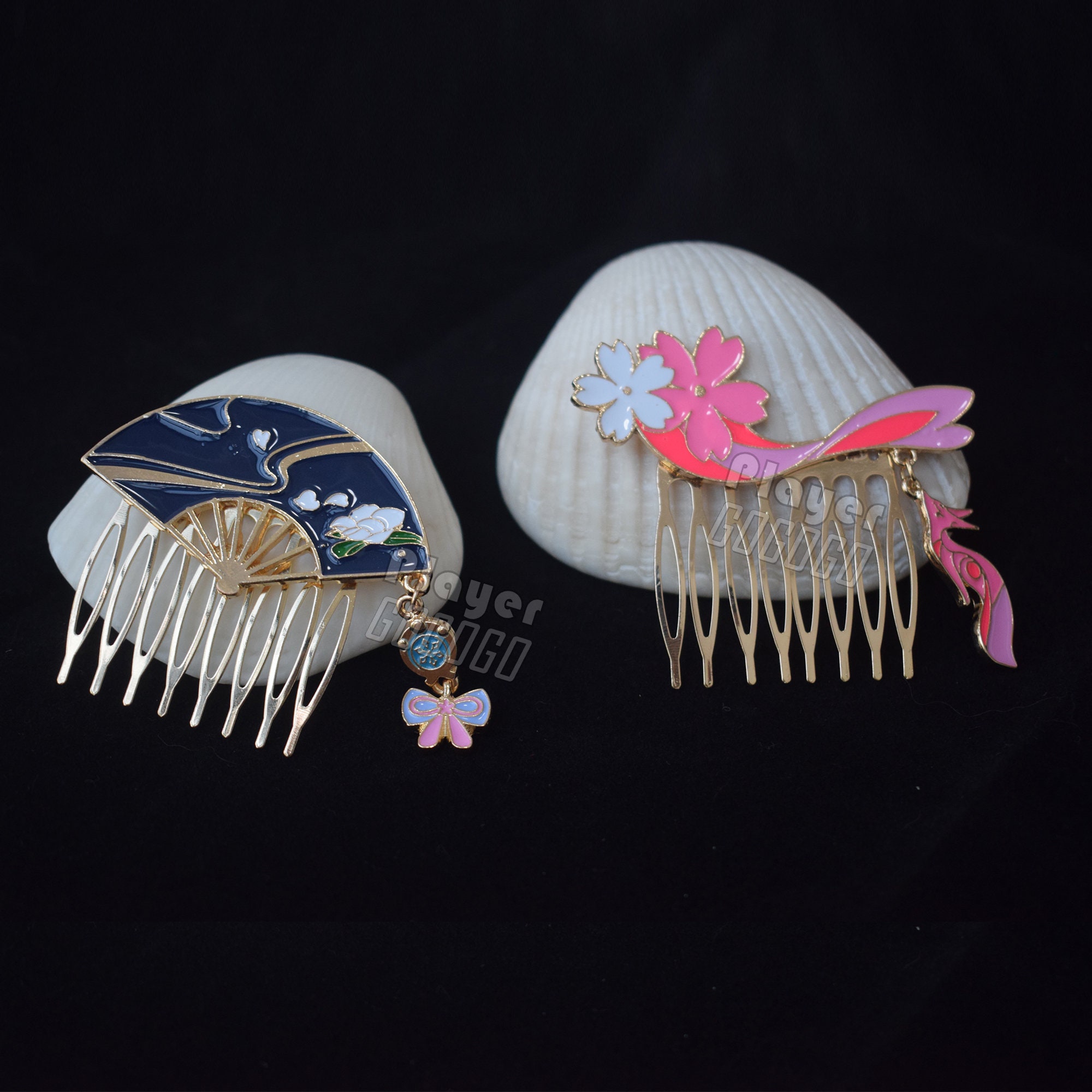 Genshin Impact Hair Comb Set Cute Genshin Hair Pins Hair Etsy