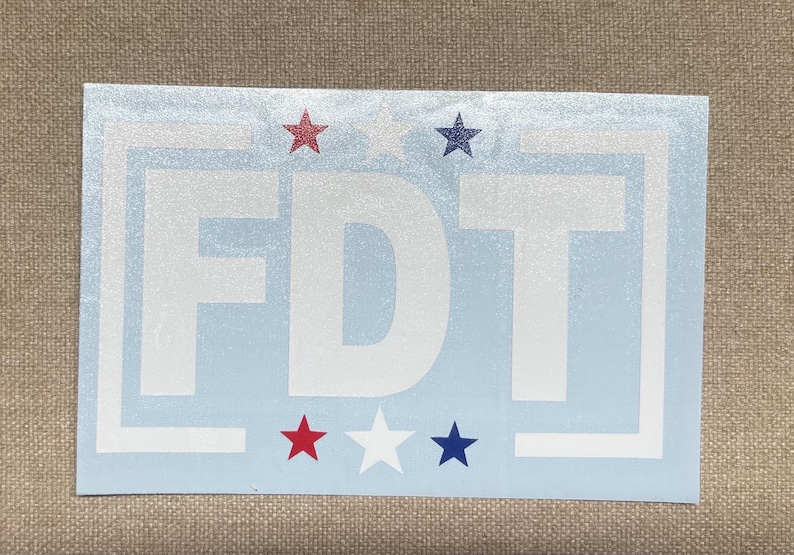 Fdt Sticker FDT, Anti Trump Decal, Political Decal, Bumper Sticker - Etsy