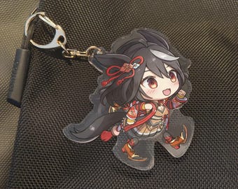 Kitasan Black Umamusume Spinning Acrylic Keychain