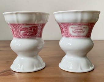 German Rüdesheimer Coffee Cups - Heinrich Porzellan - 2 available