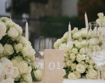 Wavy Stone Table Number