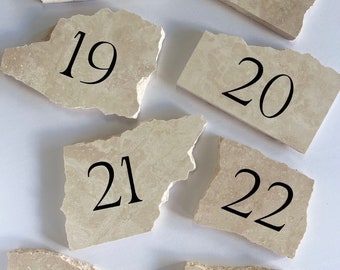 Small Stone Table Numbers