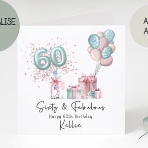 personalised 60th birthday cards | greetings card |