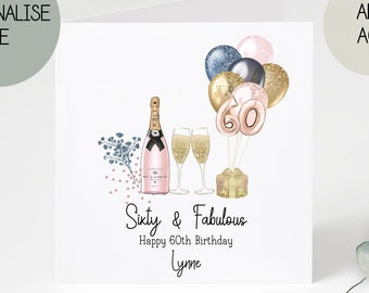 personalised 60th birthday cards | greetings card |
