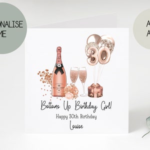 30th birthday card | greetings card | birthday day card for her | personalised card | gift | thirty | happy birthday | birthday card