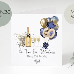 60th birthday card | greetings card | birthday day card for him | personalised card | gift | Sixty | happy birthday | birthday card