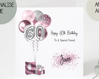personalised 60th birthday cards | greetings card |