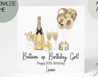 30th birthday card | greetings card | birthday day card for her | personalised card | gift | thirty | happy birthday | birthday card