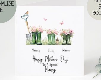 Mother's Day Card | Nanny Card | Card For Nanny | Card For Her | Best Mum | Mother's Day Card For Mum | Special Mum