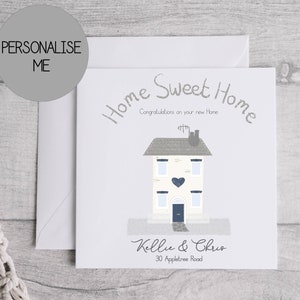 New Home Card | Congratulations On Your New Home | House keys | Personalised New Home Card | New house Card | couples card