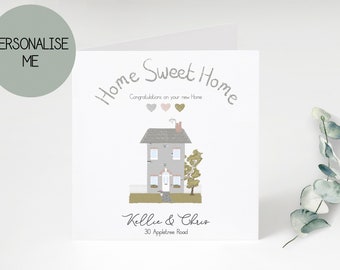 New Home Card | Congratulations On Your New Home | House keys | Personalised New Home Card | New house Card | couples card