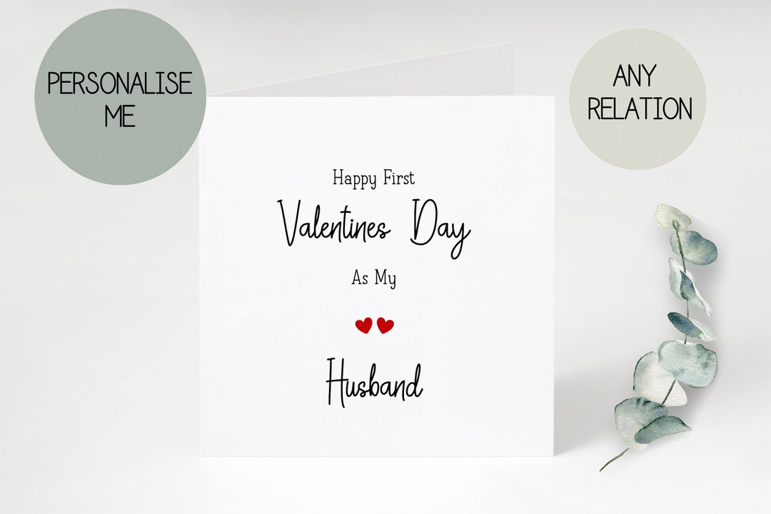 Valentines Day Card| Happy Valentines Day Card for Husband | Husband ...
