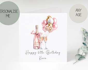 personalised 60th birthday cards | greetings card |
