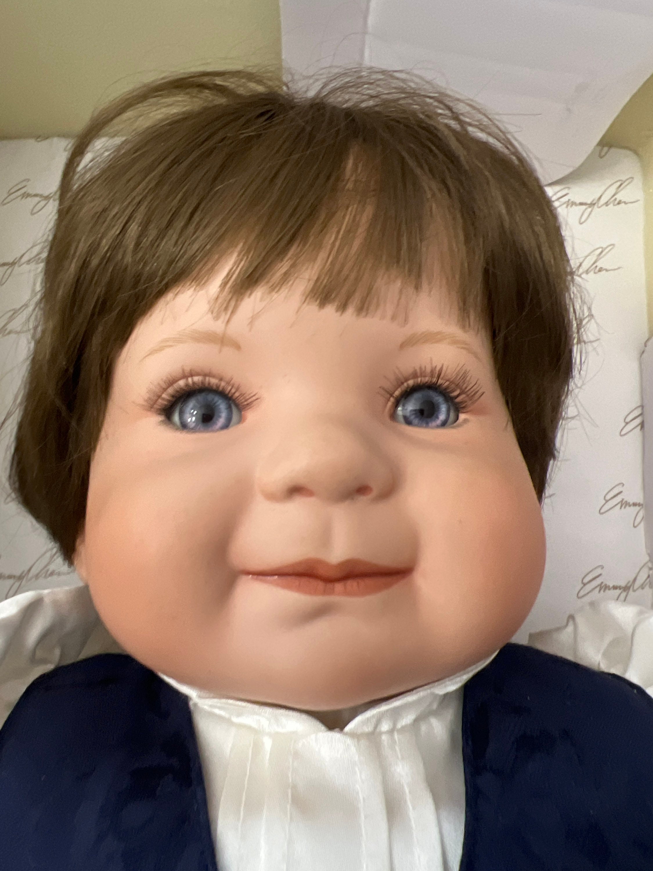 Vintage Exclusively Yours Porcelain Doll benjamin by Emma Chen. 388 of 1000. Original Box. Etsy