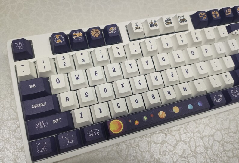 138 Keys Interstellar Exploration Keycap Keycap Set Etsy