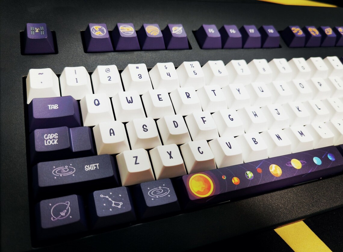 138 Keys Interstellar Exploration Keycap Keycap Set Etsy