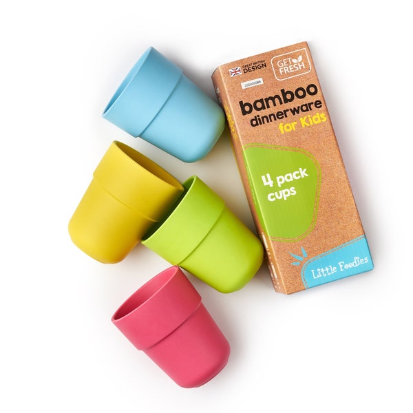 GET FRESH Bamboo Toddler Cups Set -4 Pack